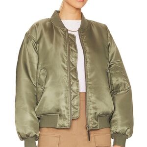 Anine Bing NWT Leon green bomber jacket